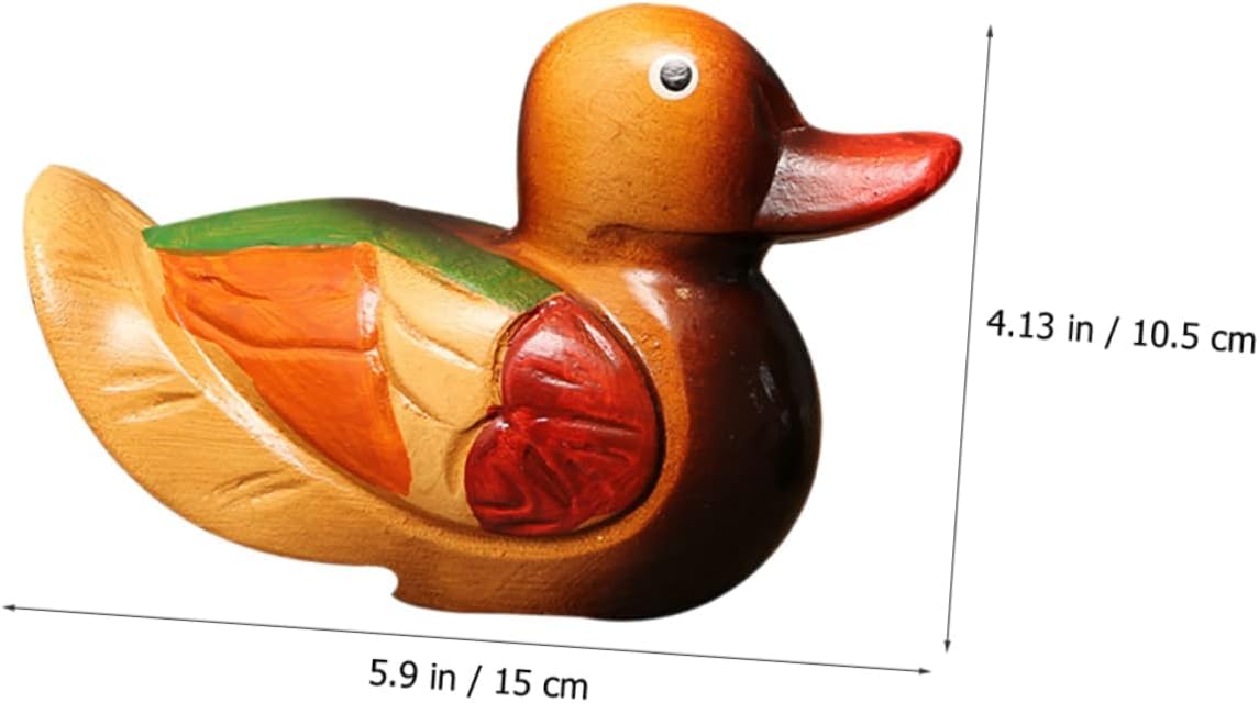 Amazon.co.jp: おしどり 鴛鴦 置物 木製 オシドリ 木彫り 装飾品